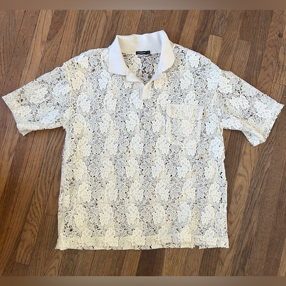 Floral Lace Polo